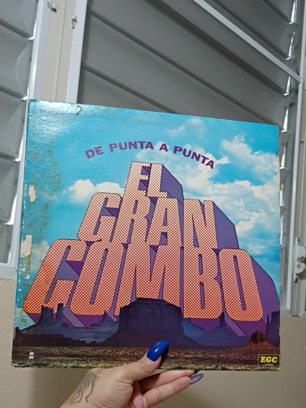 El Gran Combo 'De Punta a Punta' Vinyl Album - Blue Cover